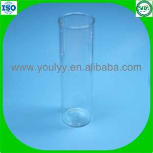 Glass Test Tube with Flat Bottom